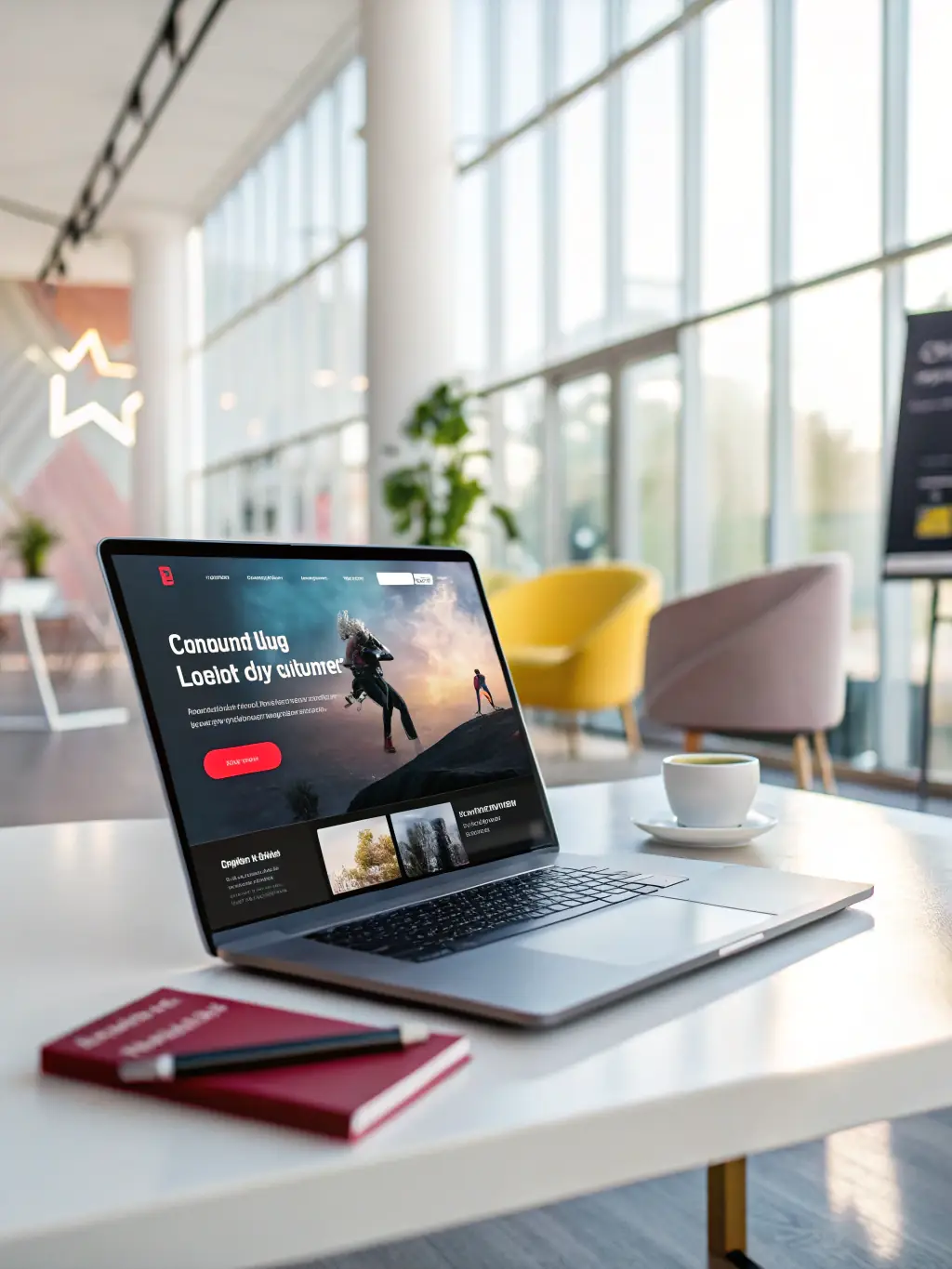 A visually appealing landing page screenshot with clear call-to-action elements, representing CAG Agency's landing page design service.